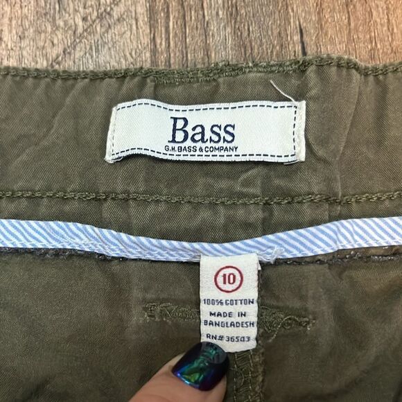 GH BASS GREEN 100% COTTON SHORTS 10 - Picture 5 of 9